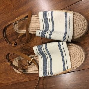Tory Burch Womens Awning Espadrilles